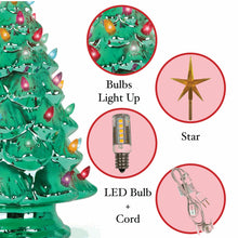 Load image into Gallery viewer, Emerald Pearl Ceramic Christmas Tree - Medium
