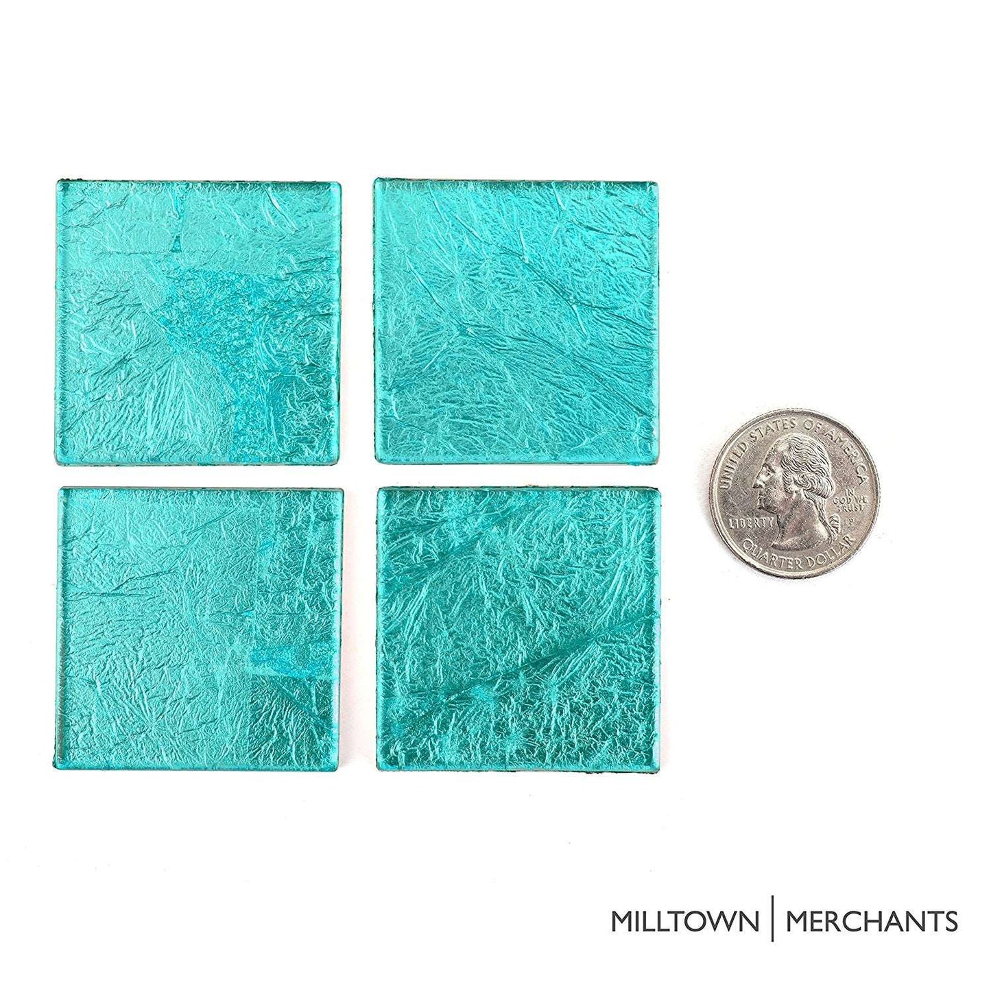 Blue Foil Tile 48mm