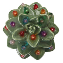 Load image into Gallery viewer, Echeveria Succulent with Multicolored Lights
