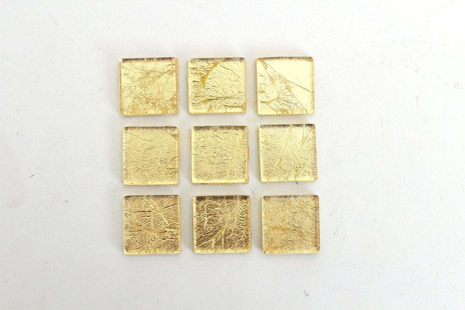 Gold 3/4 Inch Foil Mosaic Tile