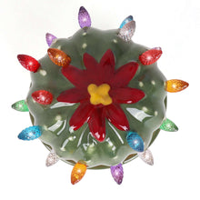Load image into Gallery viewer, Ceramic Christmas Cactus Ball with Lights
