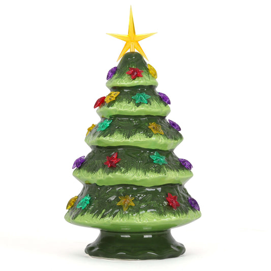 Artificial Cannabis Ceramic Christmas Tree