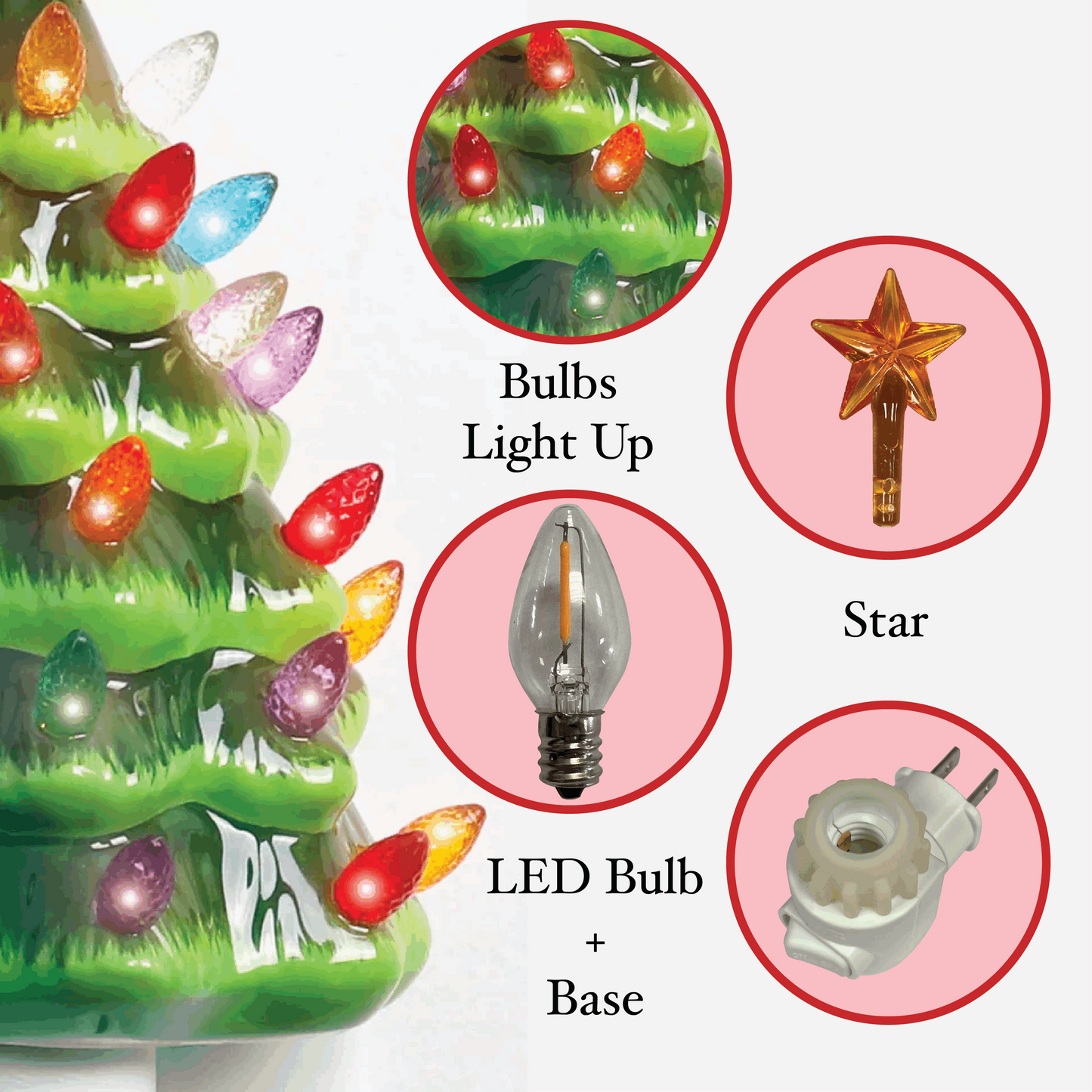 Christmas Tree Night Light - Green
