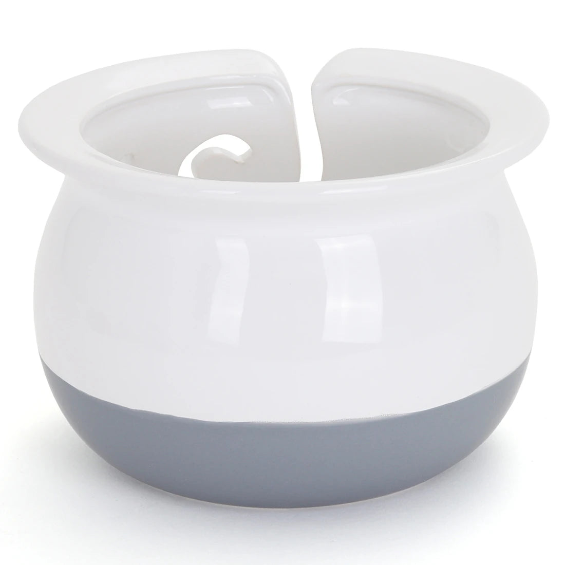 Artisan Yarn Bowl - White