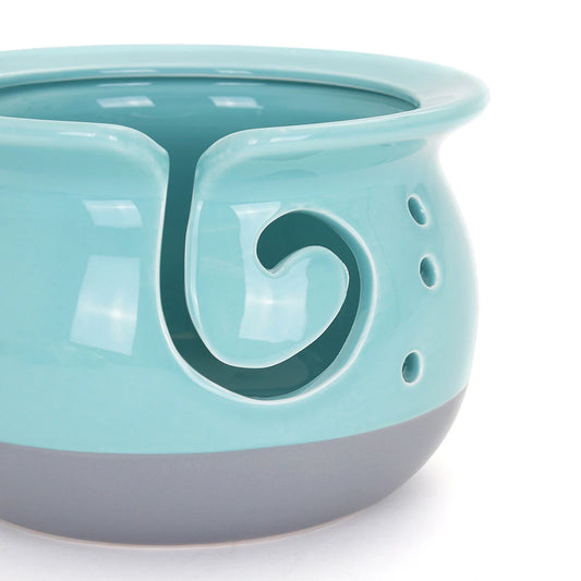 Artisan Yarn Bowl - Aqua