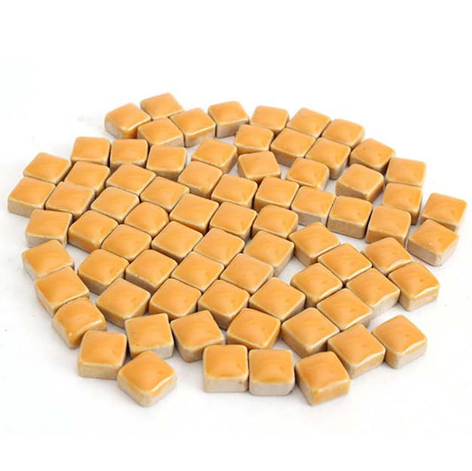 Ceramic Mosaic Tile - Orange - 10 mm