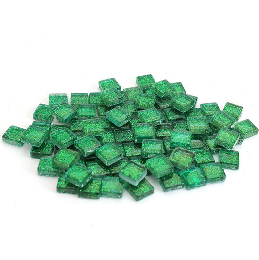 Forest Green Glitter Tile 10 mm
