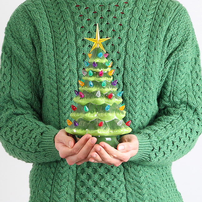 Green Ceramic Christmas Tree - Medium