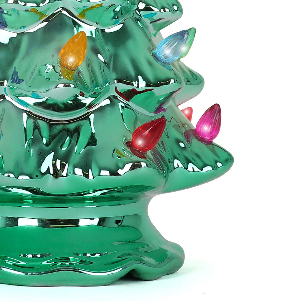 Emerald Pearl Ceramic Christmas Tree - Medium
