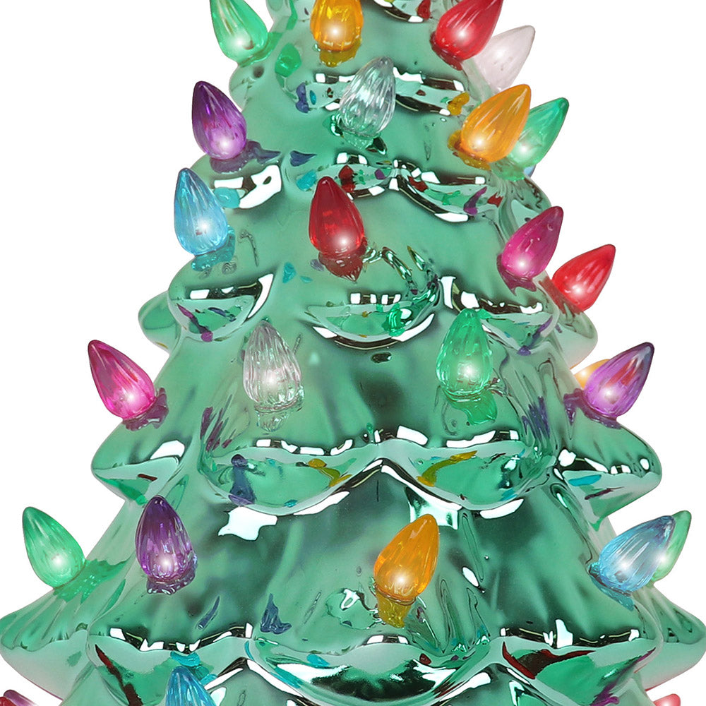 Emerald Pearl Ceramic Christmas Tree - Medium