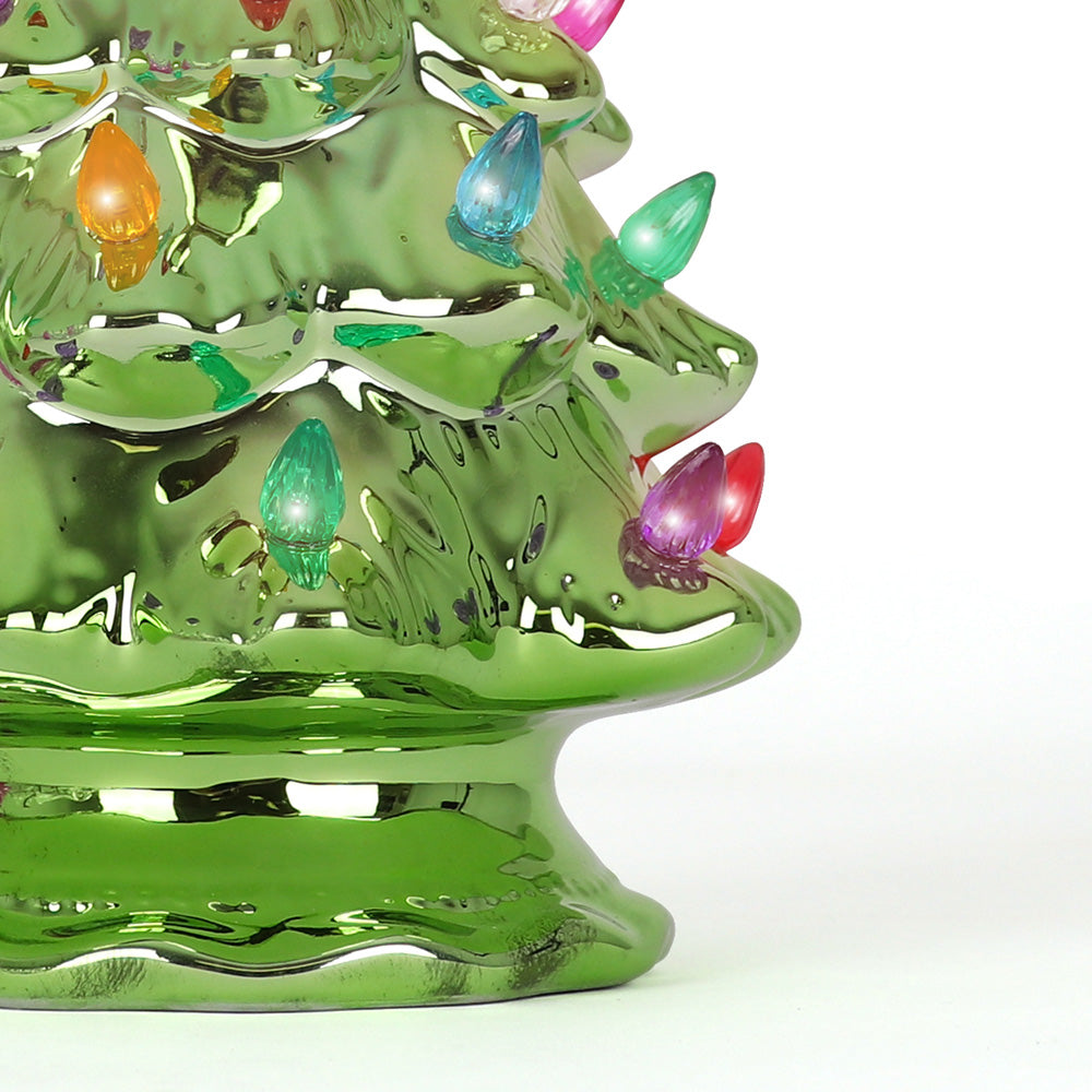 Pearl Olive Ceramic Christmas Tree - Medium
