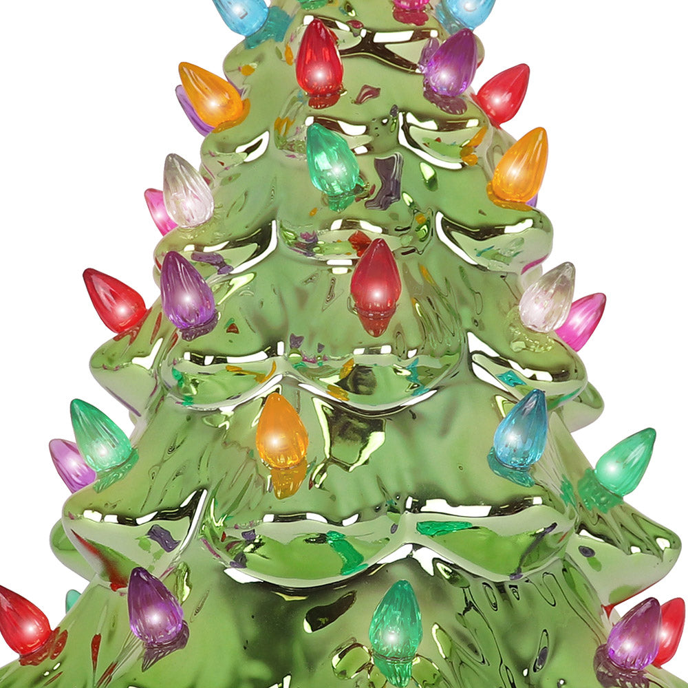 Pearl Olive Ceramic Christmas Tree - Medium