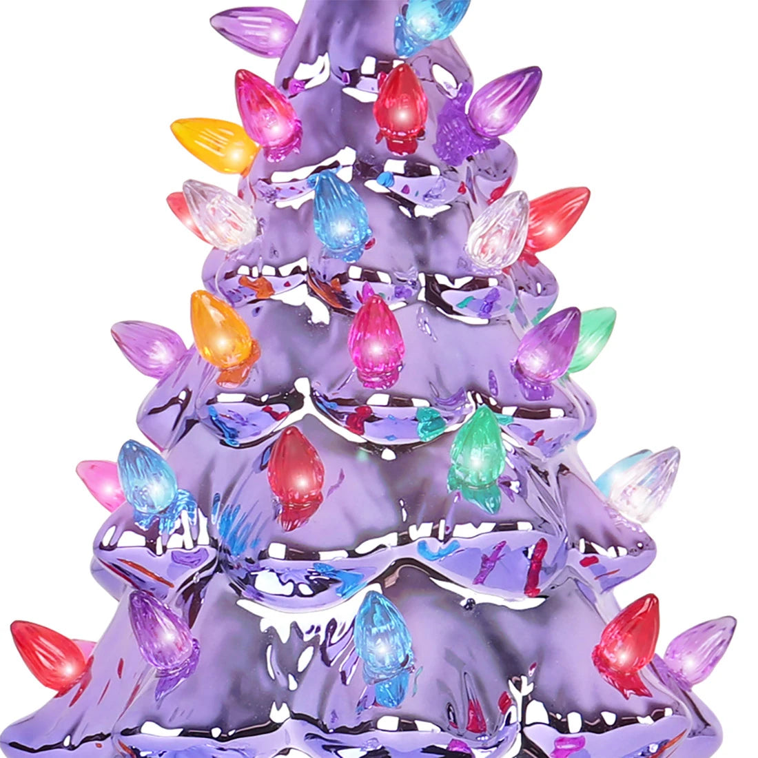 Pearl Violet Ceramic Christmas Tree - Medium
