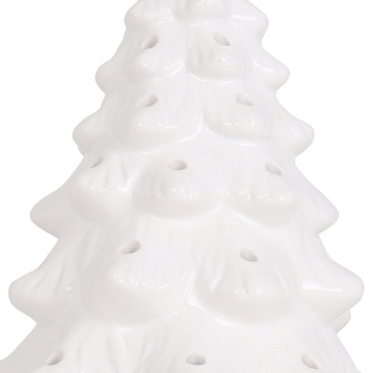 Blank Ceramic Christmas Tree - White - Medium