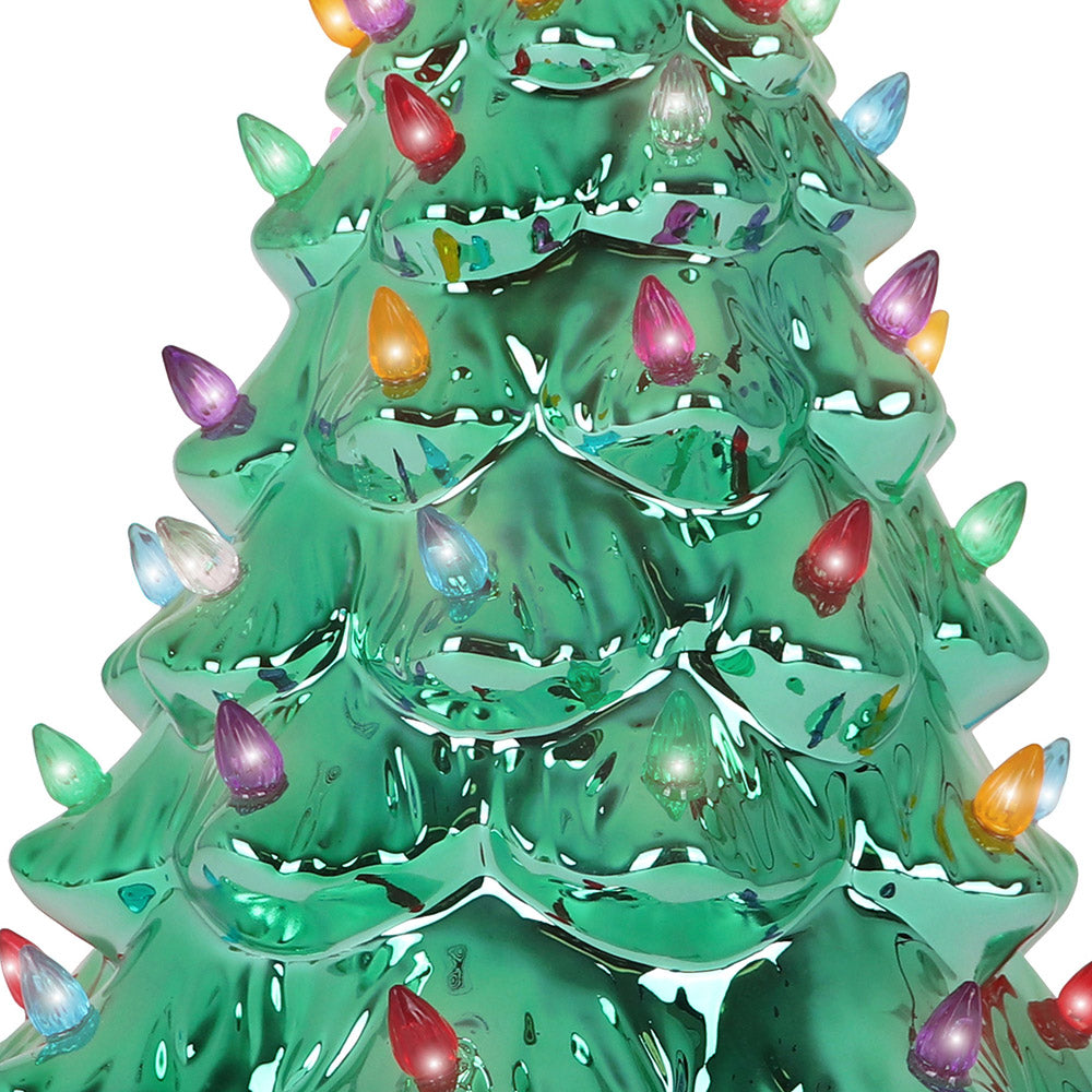 Emerald Pearl Ceramic Christmas Tree - Large
