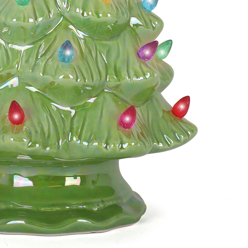 Pearl Green Ceramic Christmas Tree - Large