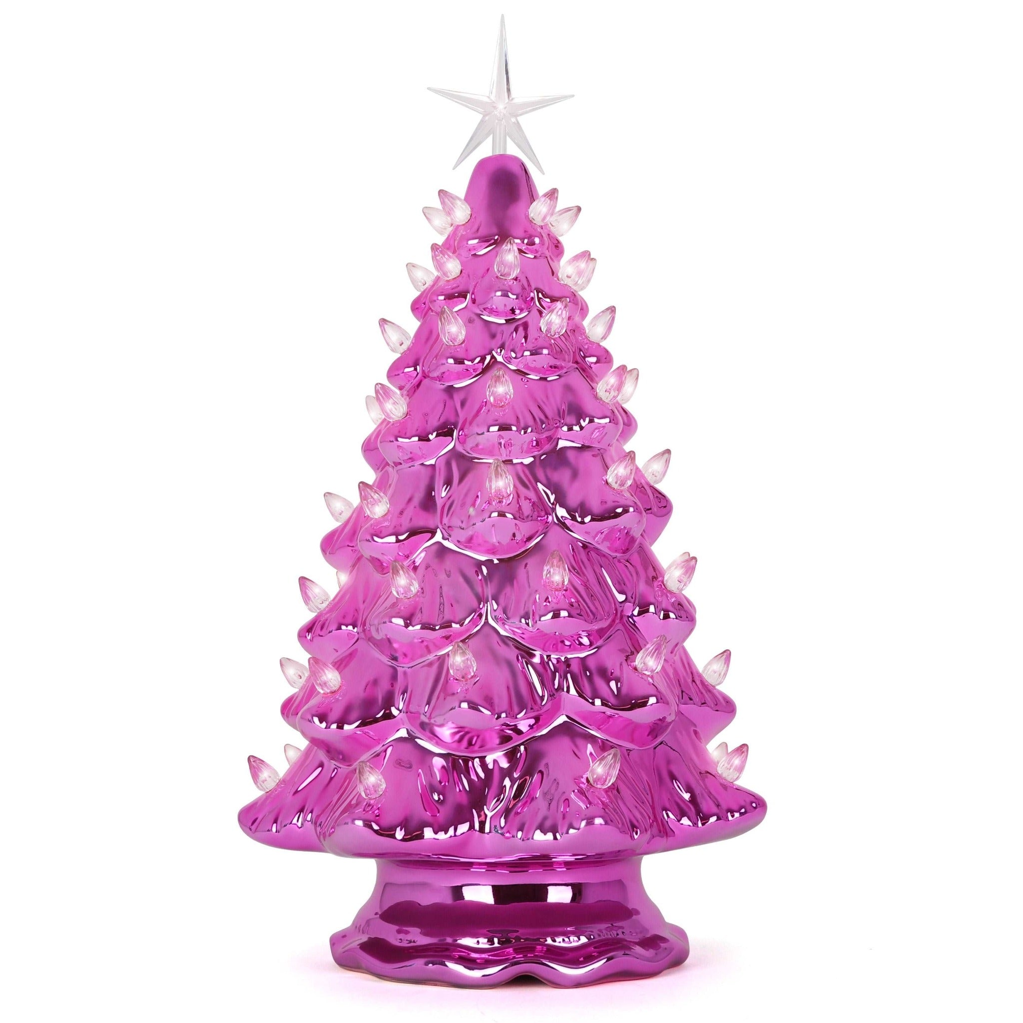 Pearl Ceramic Christmas Lighted Tree, Ceramic Tree, Christmas Tree