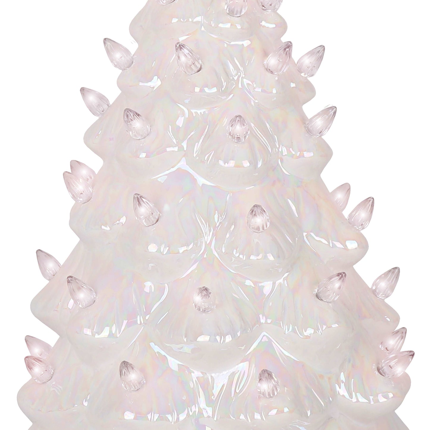 Pearl White Ceramic Christmas Tree - Large