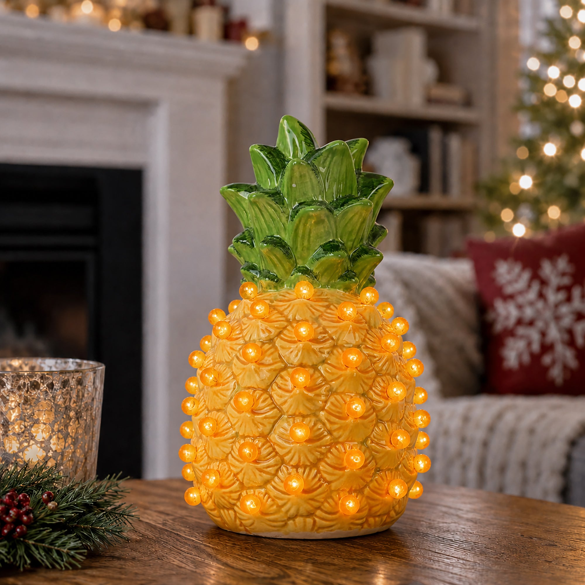 Ceramic Lighted Pineapple – Milltown Merchants