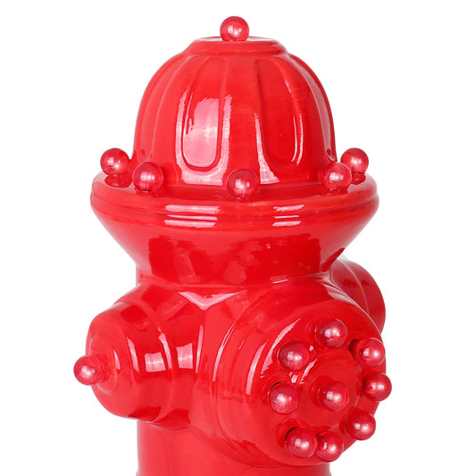Lighted Ceramic Fire Hydrant