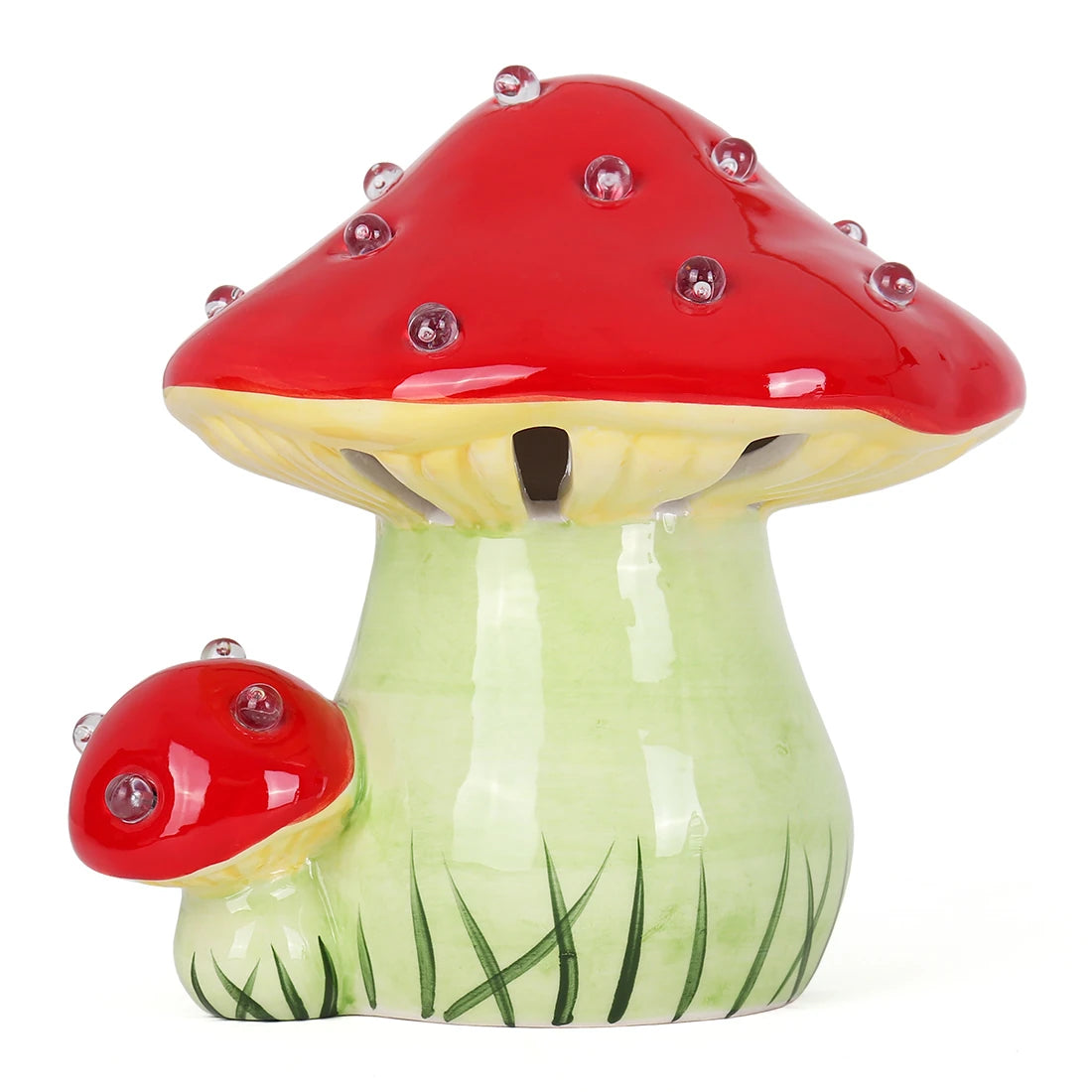 Lighted Ceramic Mushroom