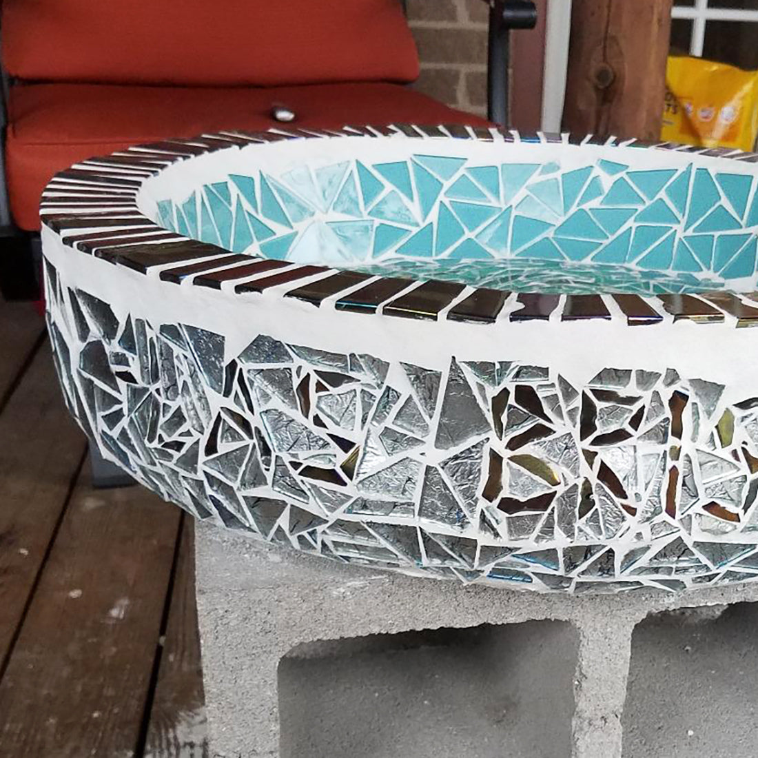 Teal Crystal Tile 48mm