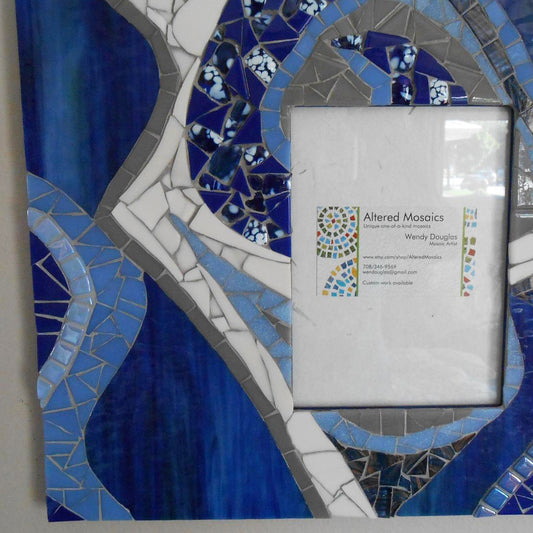 Baby Blue Smooth Mosaic Pieces