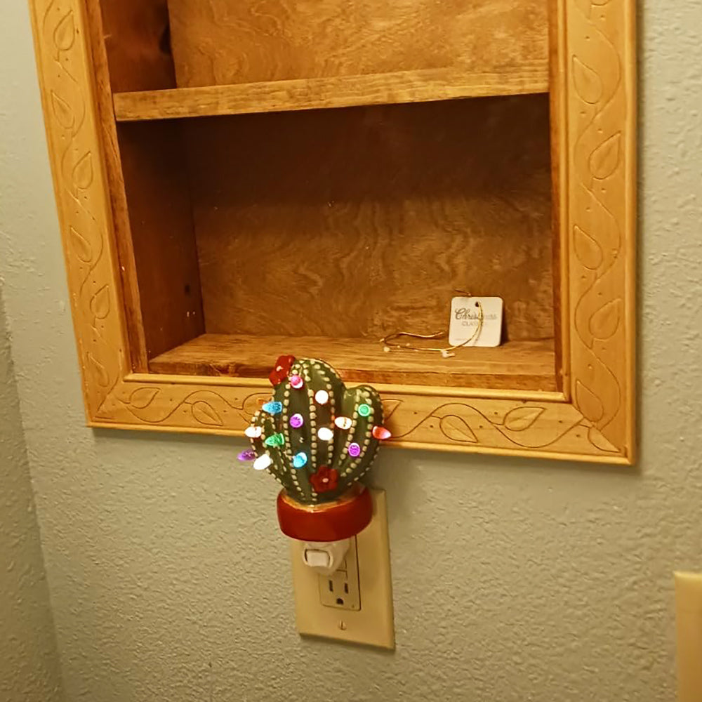 Christmas Cactus Night Light