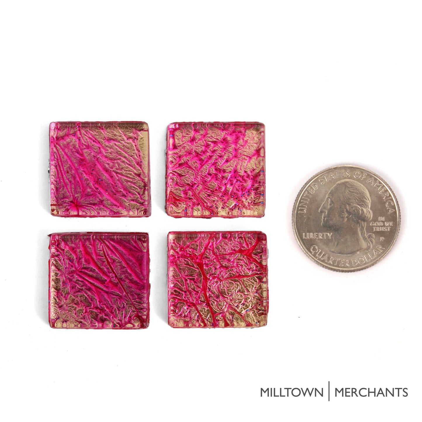 Strawberry Foil Tile 20mm