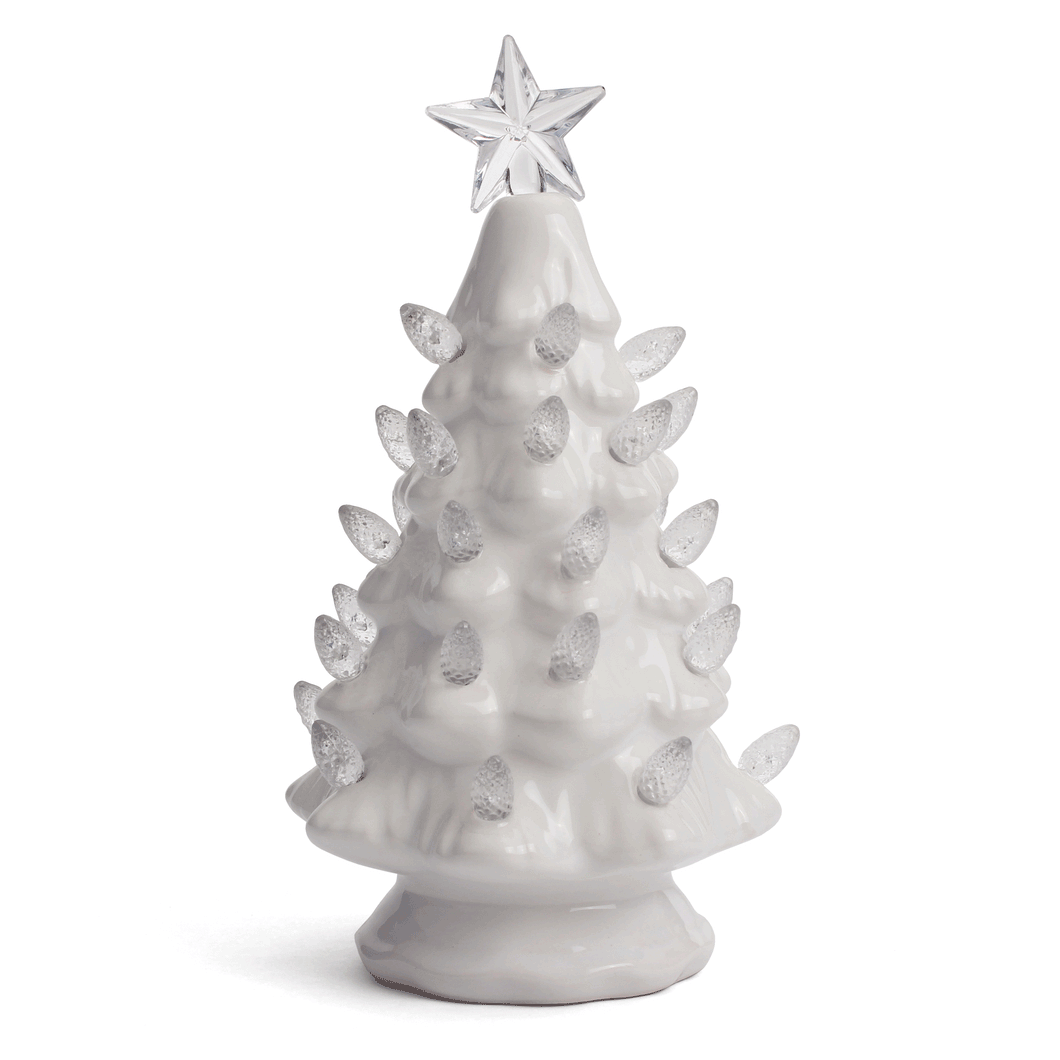White Ceramic Christmas Tree - Small
