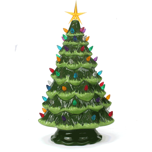 Green Ceramic Christmas Tree - Large