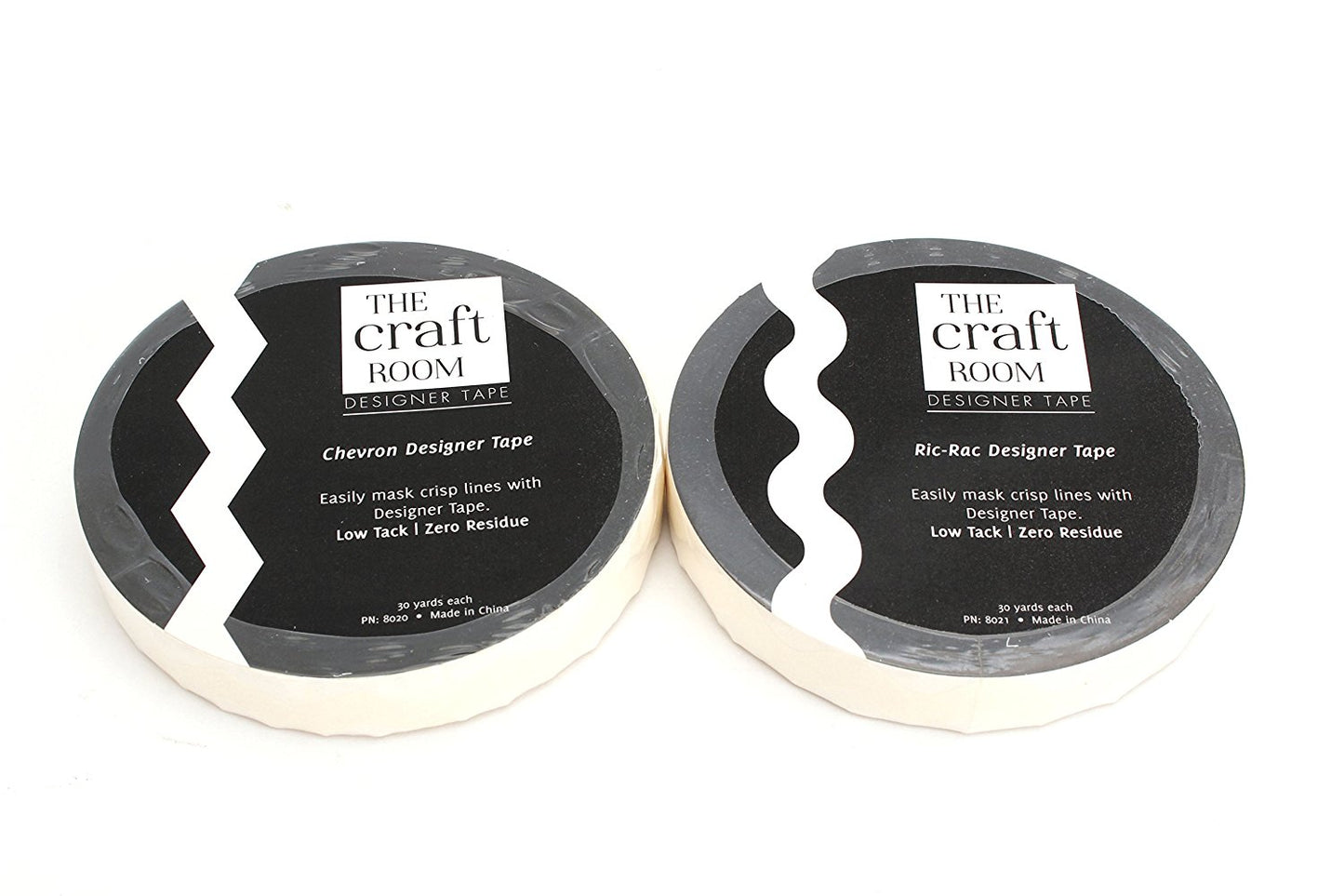 5/8 Inch Chevron and Ric-Rac Designer Tape 2 Rolls Assortment