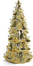 Load image into Gallery viewer, 13&quot; Gold Christmas Tree with Clear Lights
