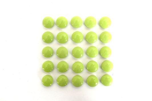 Lime Green Round 12 mm Mosaic Tile