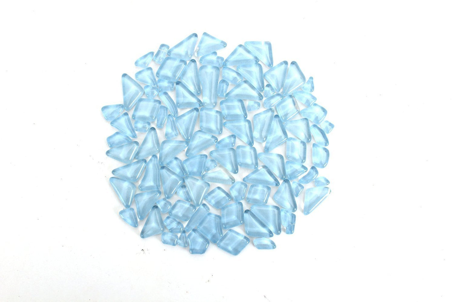 Baby Blue Smooth Mosaic Pieces