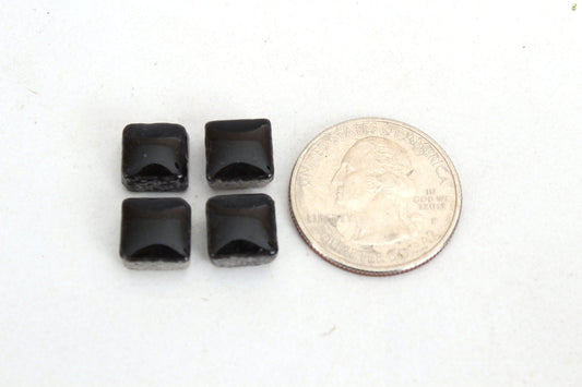 Black Ceramic Mini Tile - 4/10 Inch