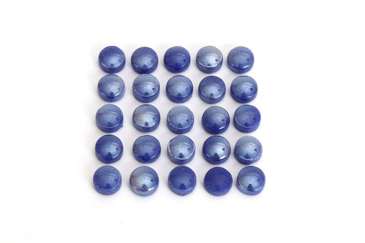 Iridescent Blue Round 12 mm Mosaic Tile