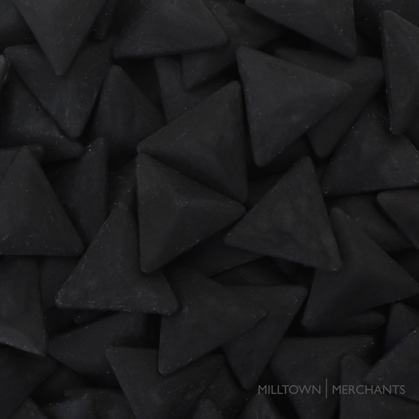 Triangle Mosaic Tile Pieces - Matte - Obsidian
