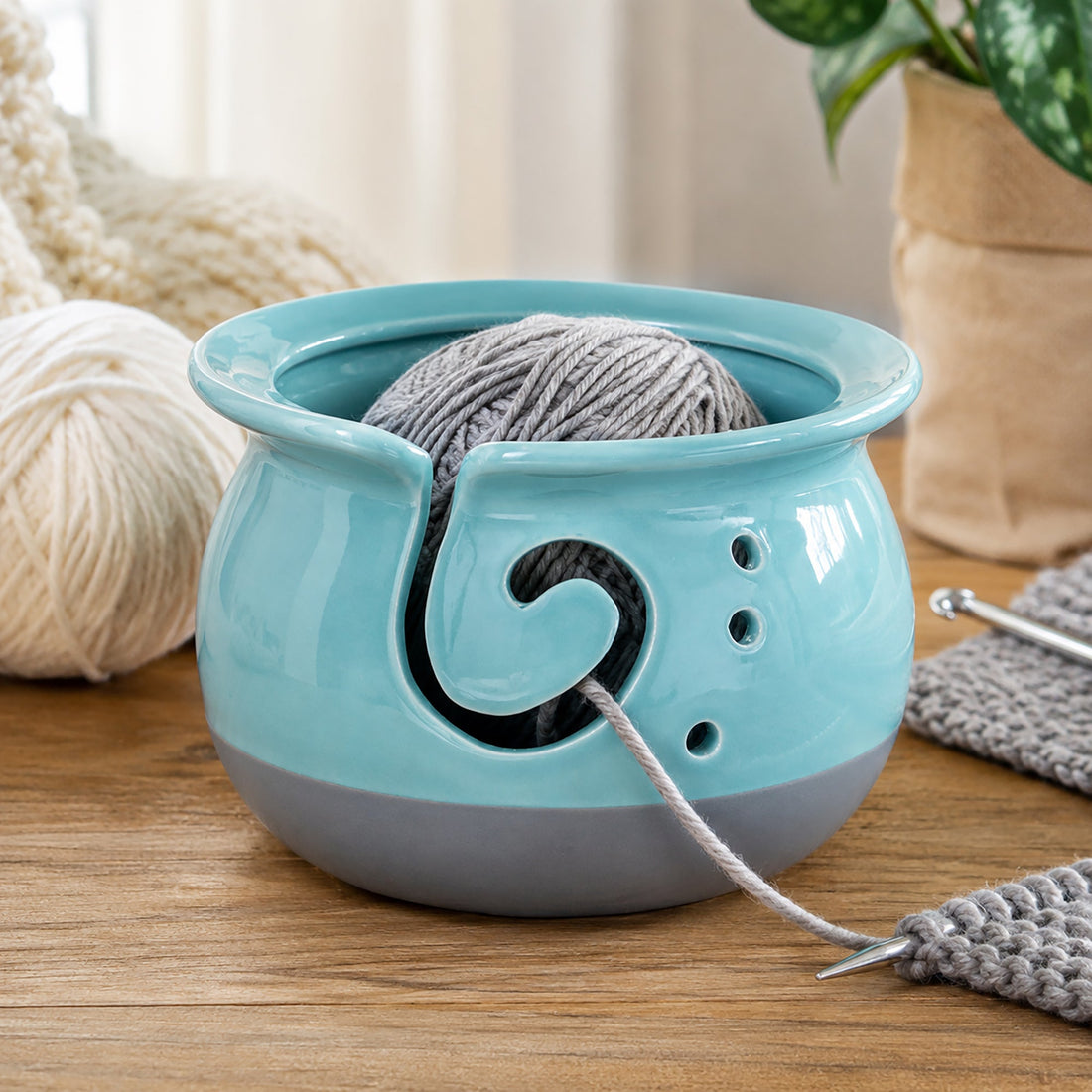 Top Benefits of Using a Ceramic Yarn Bowl for Knitting and Crochet