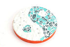 Ice Aqua Blue Glitter Tile 20 mm