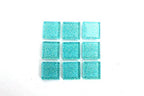 Ice Aqua Blue Glitter Tile 20 mm