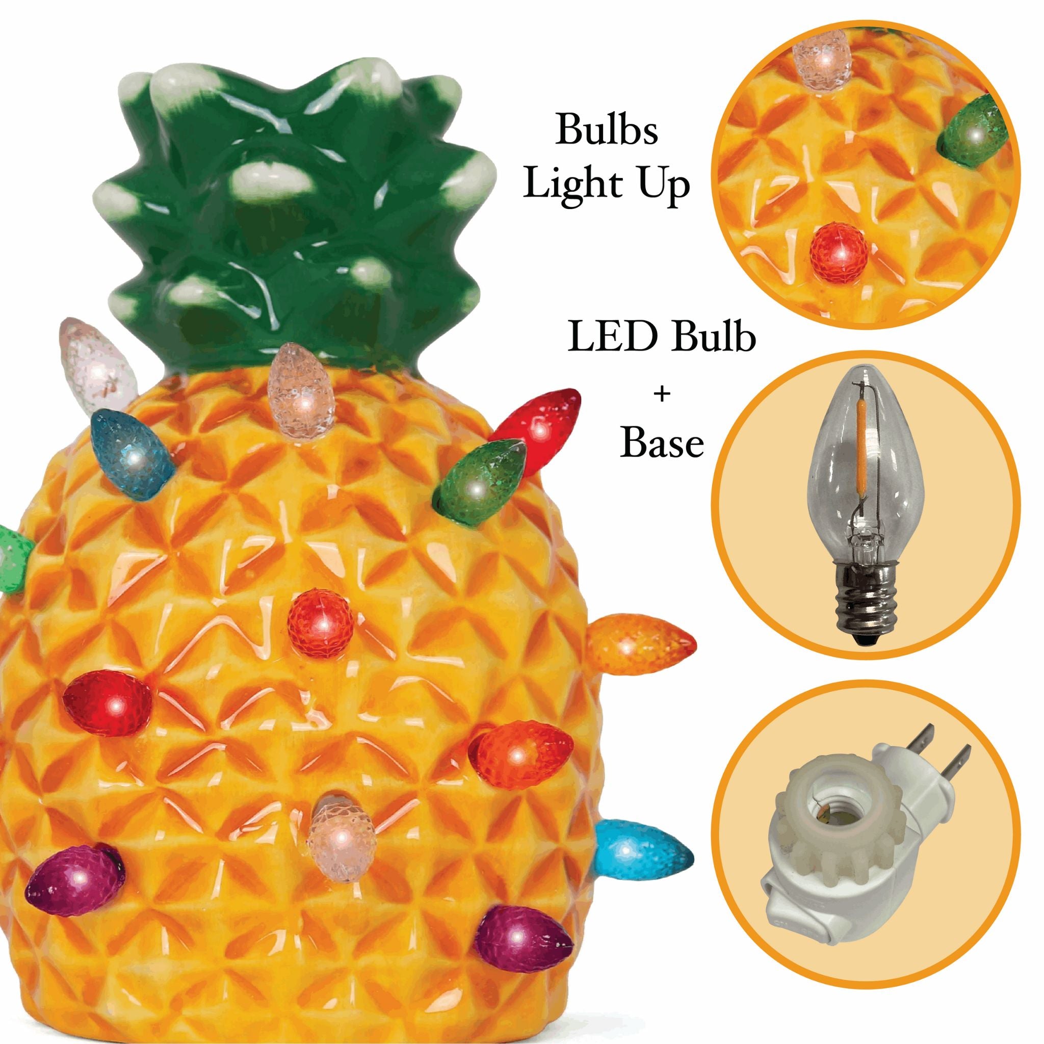 Christmas Pineapple Night Light