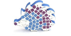 Mirrored Square Mosaic Tile 15 mm
