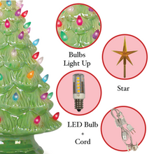 Load image into Gallery viewer, Pearl Green Ceramic Christmas Tree - Medium
