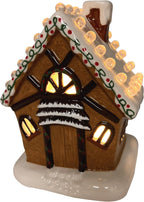 Lighted Ceramic Gingerbread House
