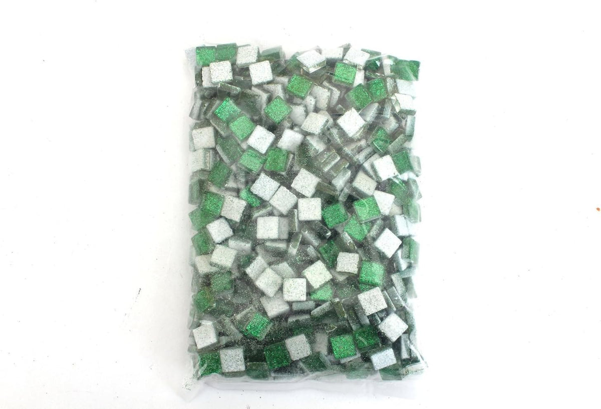 Forest Green Glitter Tile 10 mm