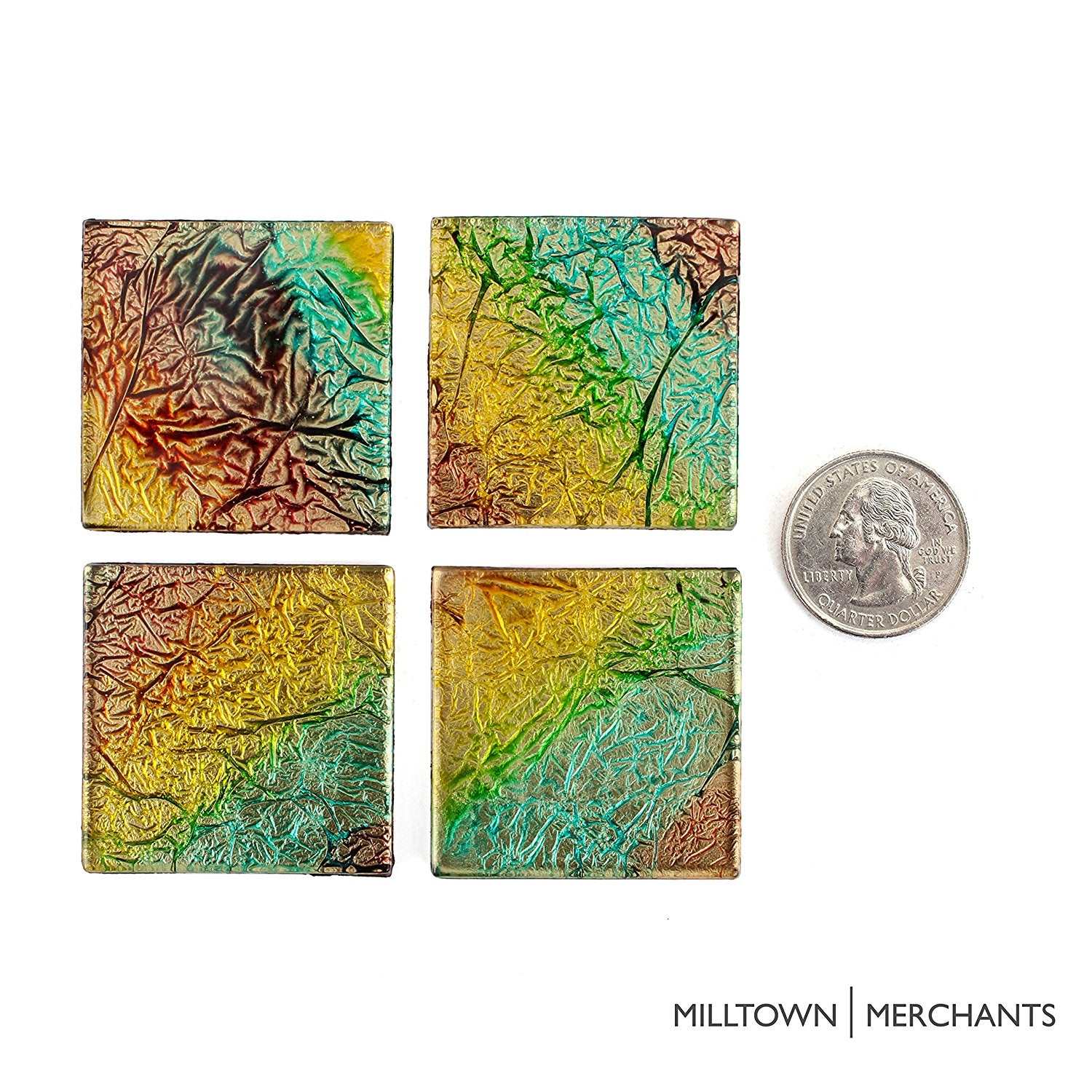 Rainbow Foil Tile 48mm