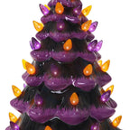 Purple Halloween Ceramic Christmas Tree