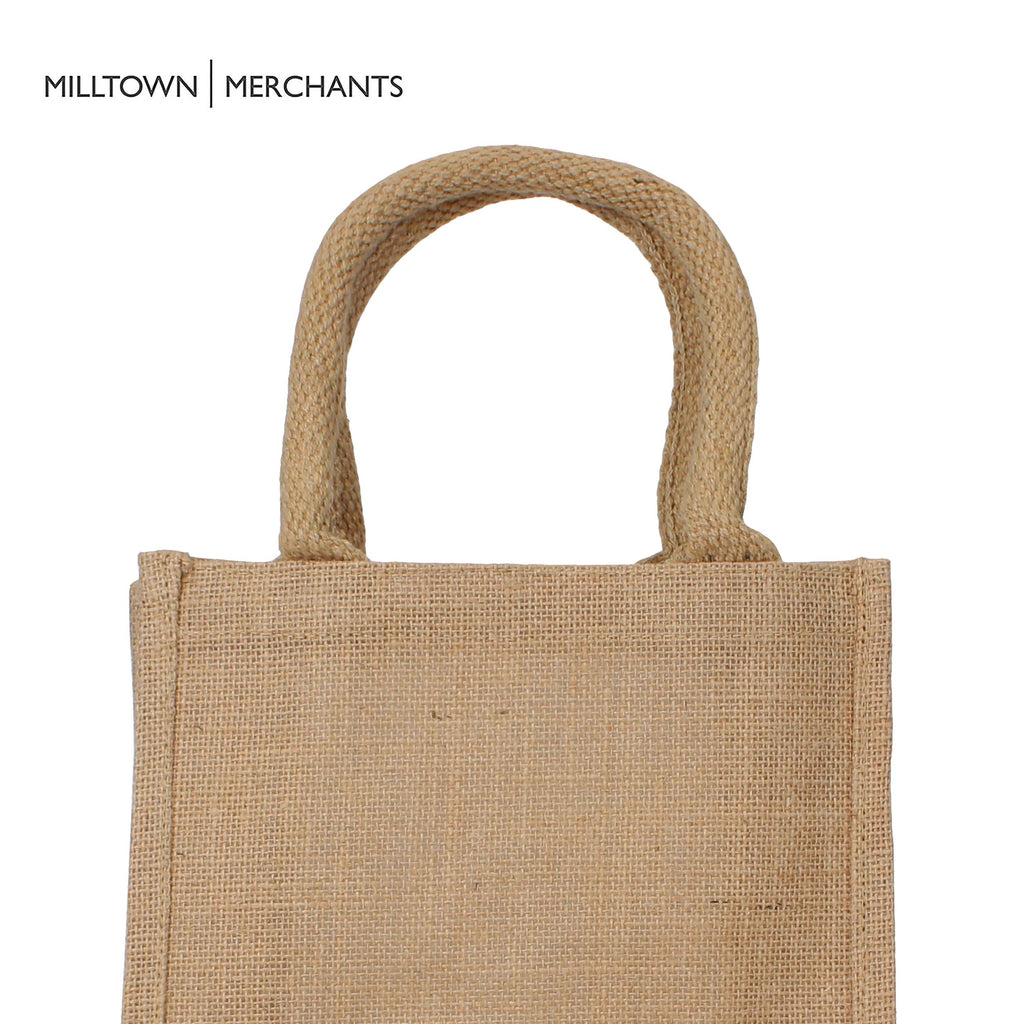 Small Burlap Tote Bag