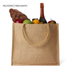 Large Burlap Tote Bag - 12-Pack